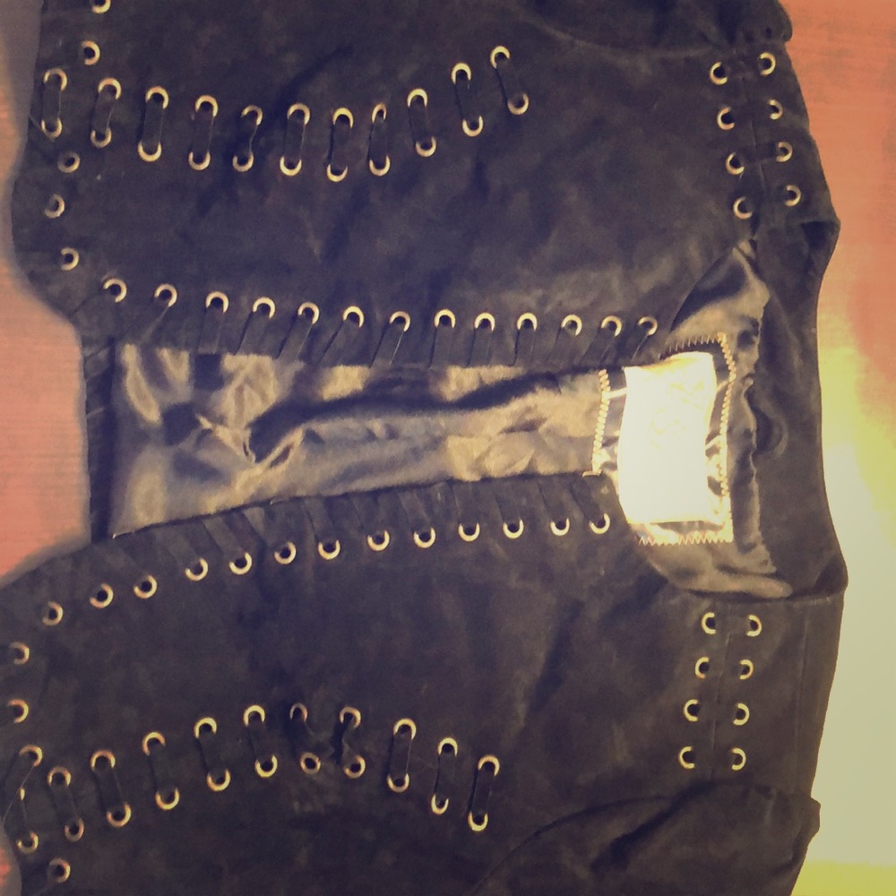 100% leather half jacket